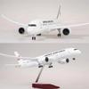 Plastic Resin Model B787 Scale 1:130 Plane Models Japan Airlines Display Diecast Airplanes Decoration with LED Light(Touch or