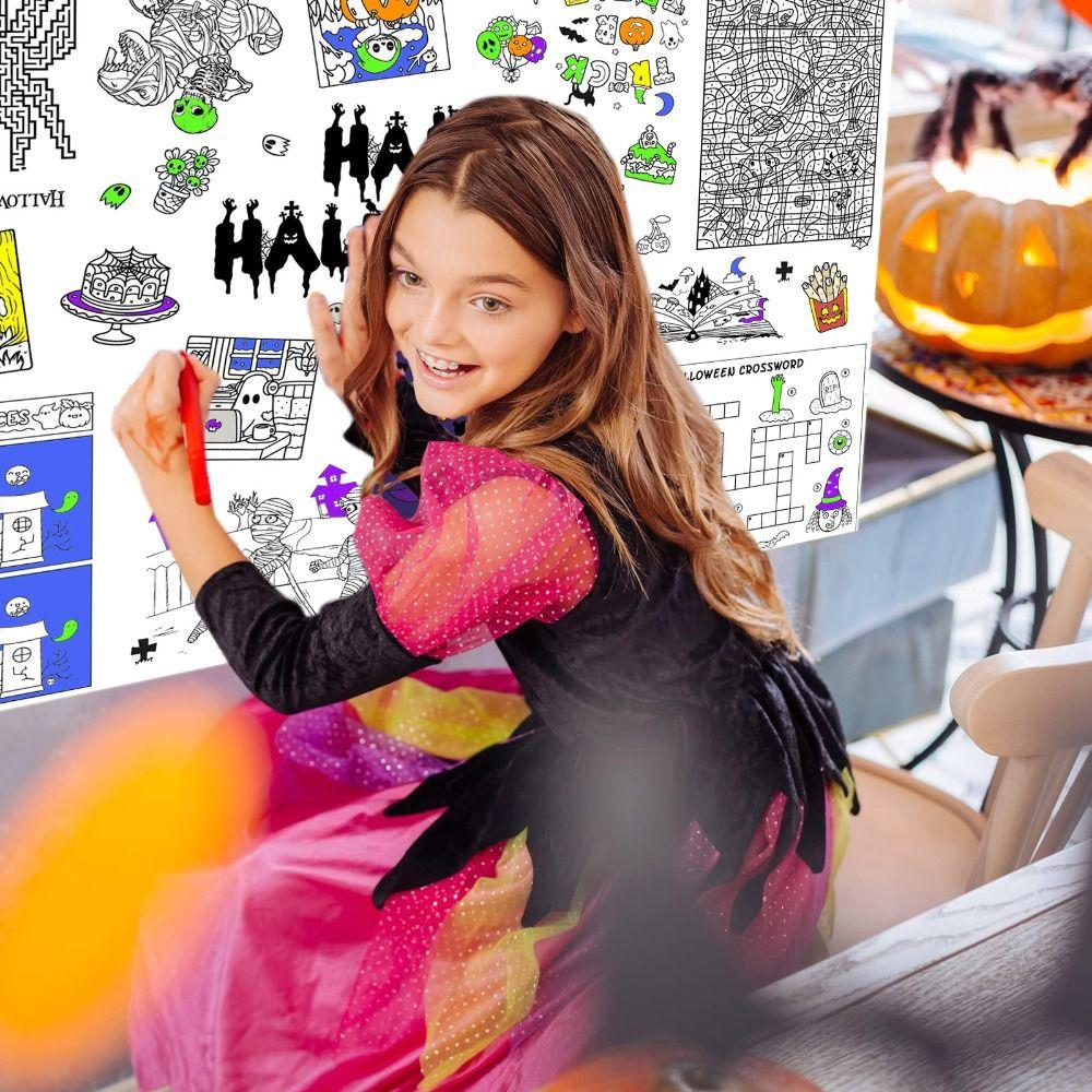 Birthday Dinosaur Space Giant Coloring Poster for Kids Color-in Activities Games  Party Supplies