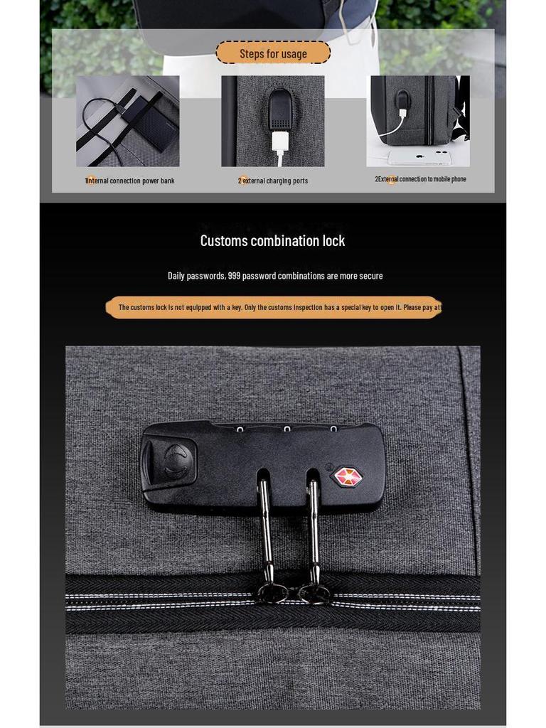 Waterproof Anti-Theft Backpack: Stylish Travel & Business Shoulder Bag for Men & Women
