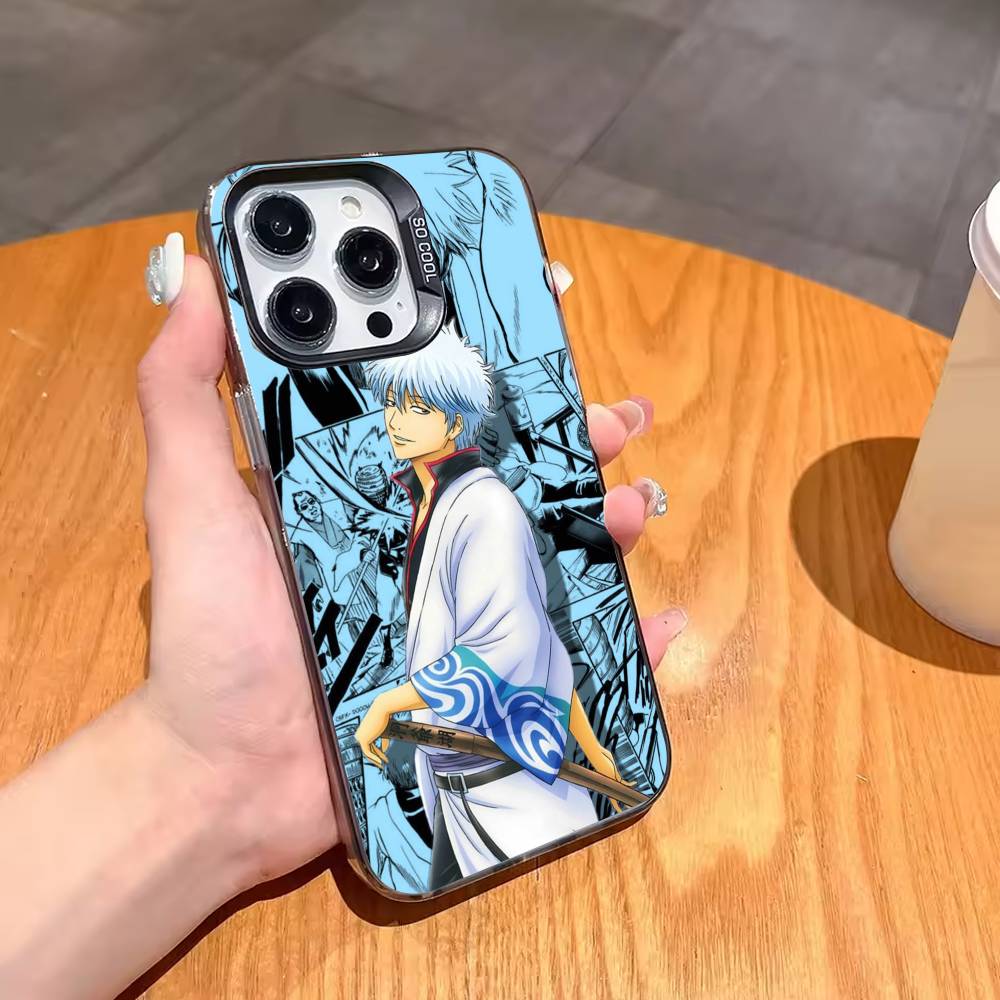 G-Gintoki Gintama S-Sakata-GS Phone Case For iPhone 17,16,15,14,13,12,11 Plus,Pro Max,XS,Colorful Silver Phone case Funda Cover iPhone17