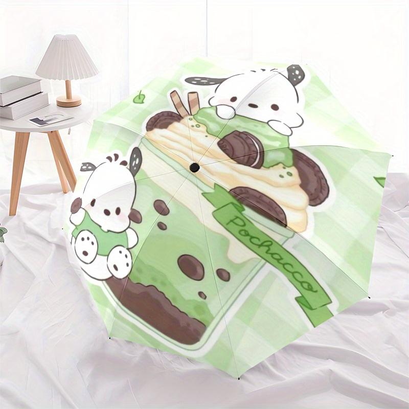 

1pc Milky Tea Pochacco Design Automatic Opening and Closing Umbrella - Suitable for Various Occasions, Outdoor Activities, Lightweight and Durable Aut