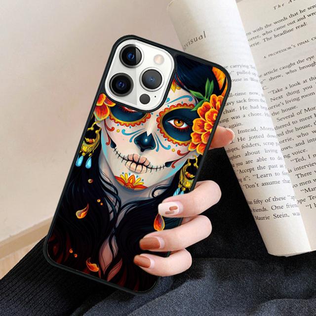 Cute Dead Skull Owl Phone Case Back Cover for iPhone 17 Air 16 15 14 13 11 12 Pro Max Plus Fundas Coque