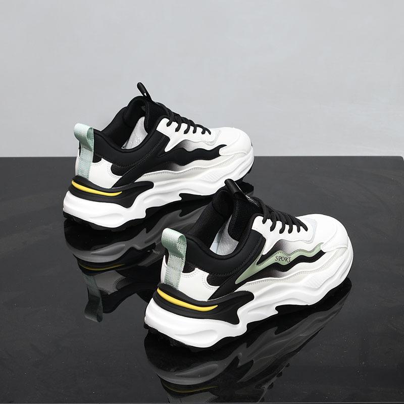 

Platform sneakers spring new black casual shoes ins heightening dad shoes trendy shoes 44