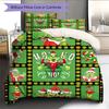 1 Stück Grinch-Muster Bettwäsche Steppdecke Set Bettbezug Kissenbezug Heimdekoration Geburtstagsgeschenk (1 Bettbezug + 2 Kissenbezüge, ohne Füllung)