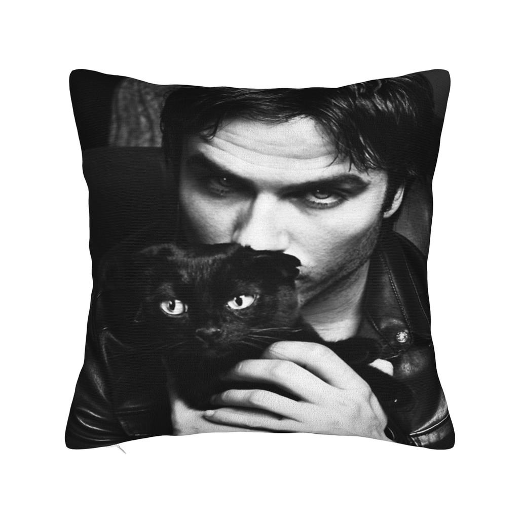 Damon Salvatore Druck Kissenbezug Kissenhülle Kissenbezüge Warme Heimdekoration Mit Reißverschluss Mehrere Größen