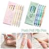 4PCS/Set Quick Drying Gel Pen 0.5mm Ballpoint Pen Cartoon Black Pen  Writing Tool
