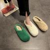 Pantofole Calde da Donna in Peluche Corto Comode da Infilare Autunno Inverno Ciabatte Taglia 35-40 Pantoflas Mujer Scarpe Casual da Donna