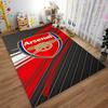 Arsenal Logo Carpet, Black Red Modern Design, Fan Home Decor Suitable for Use As an Anti-slip for Living Room Bedroom Sofas