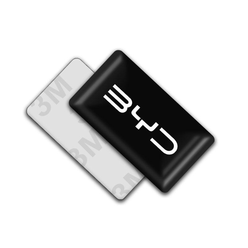2/5/10Pcs Carbon Fiber Steering Wheel Car Emblem 3D Stickers For BYD All Model S6 S7 S8 F3 F6 F0 M6 G3 G5 G7 E6 L3 Car Styling