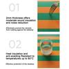 Yousheng Colorful Striped Placemat, Rectangular Artificial Leather Placemat, Heat Resistant Non-Slip Table Protector Mat for Home Dining