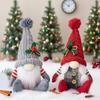For American Holiday Faceless Gnome Doll Cloth Figurine Decorative Christmas Ornament for Desktops Shelves Mantelpieces