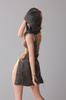HAMRETHYPPZ Costume Figure Clothing Female Battle Style Sexy Sexy Dance Party Suit not 1/6 1/6 One-Piece Dress, One-Piece Dress, (Body, head, shoes,