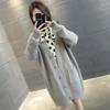 Korean Style Autumn Winter Sweater Coat for Women Loose Fit Mid Length Outdoor Knitted Cardigan