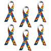 100 Pieces Autisms Awareness Ribbon Pins Satins Polyester Brooches Accessory for Charity Support and Social Cause