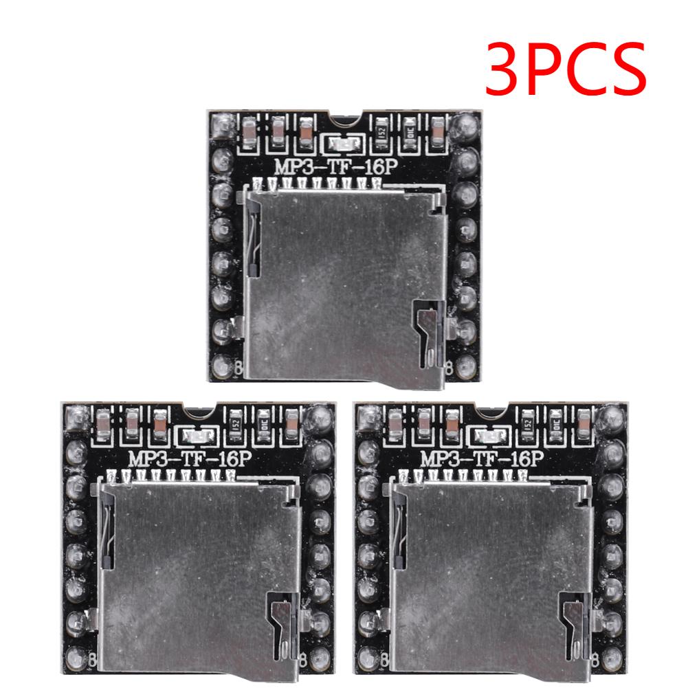 1-10PCS DFPlayer Mini MP3 Player Module V3.0 16P Support TF Card U-Disk Mini MP3 DF Player Audio Voice Module Board for Arduino