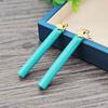 Nouveaux en turquoise à la mode longues boucles d'oreilles pour femmes Élégance unique et charme brillant bijoux de mariage de banquet Simple Eardrop
