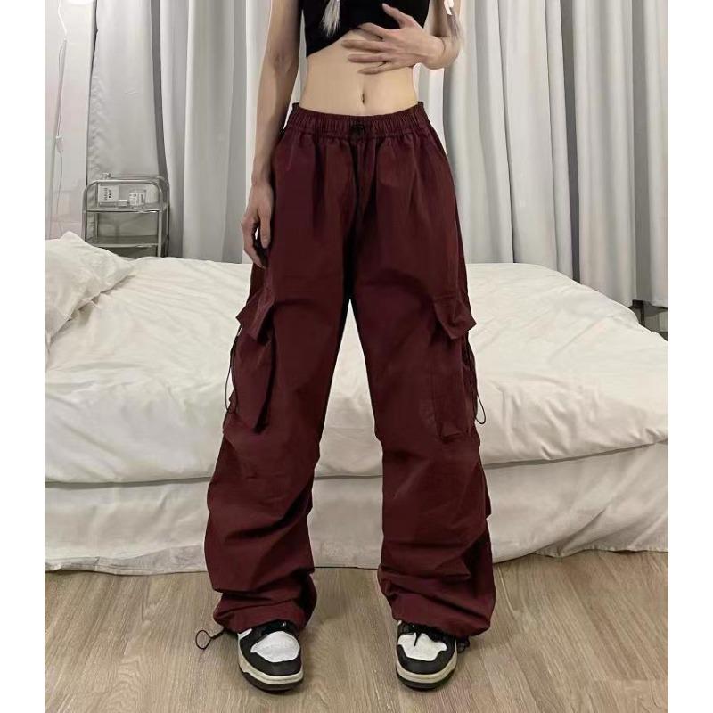 New Summer Work Pants for Men's Japanese Retro Charge Pants Loose Multi-pocket Parachute Casual Trousers