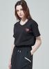 BLUDOT V-Neck Short Sleeve T-Shirt_Bk