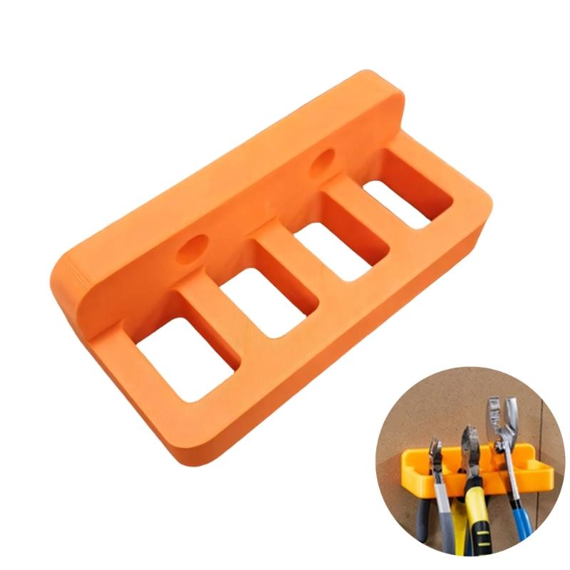 Decorative Multicolor Plastic Mounting Shelf Wall-Mounted Tool Organizer Screwdriver Holder Storage Solution