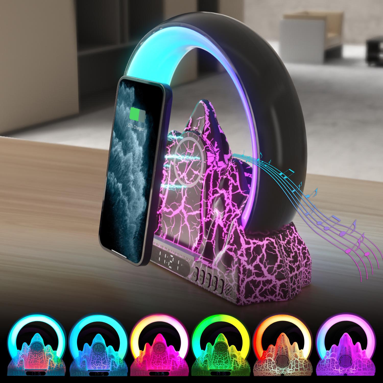 

Беспроводное зарядное устройство, приложение Tuya Smart, электронный умный будильник, прибор для сна с белым шумом, динамик Bluetooth