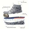 Steel Toe Anti-puncture Shoes Man Slip Resistant Men's Safety Shoes Men's Work Shoes Lightweight Breathable Men's Safety Boots