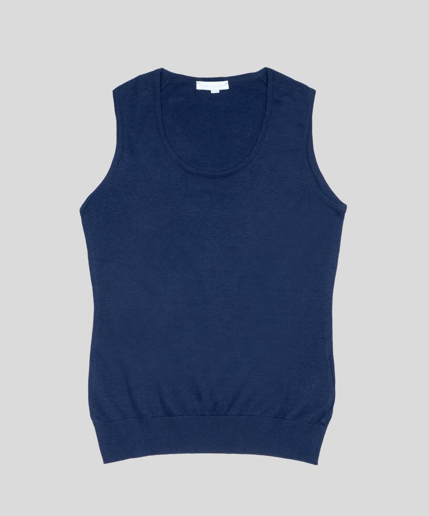 Jonseumedeulli Sail Classic Round-Neck Sleeveless Sea Island Cotton Knit Heritage 7 Colors (A Type)