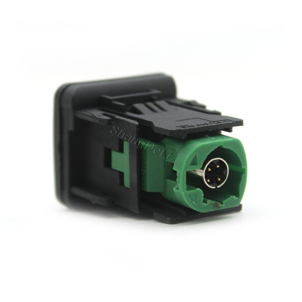 1PC Car USB Switch Cable USB Port Switch Socket with Cable RCD510 RNS315 Fit for VW Passat B6 B7 Golf 5 MK5 Golf 6 MK6 Jetta