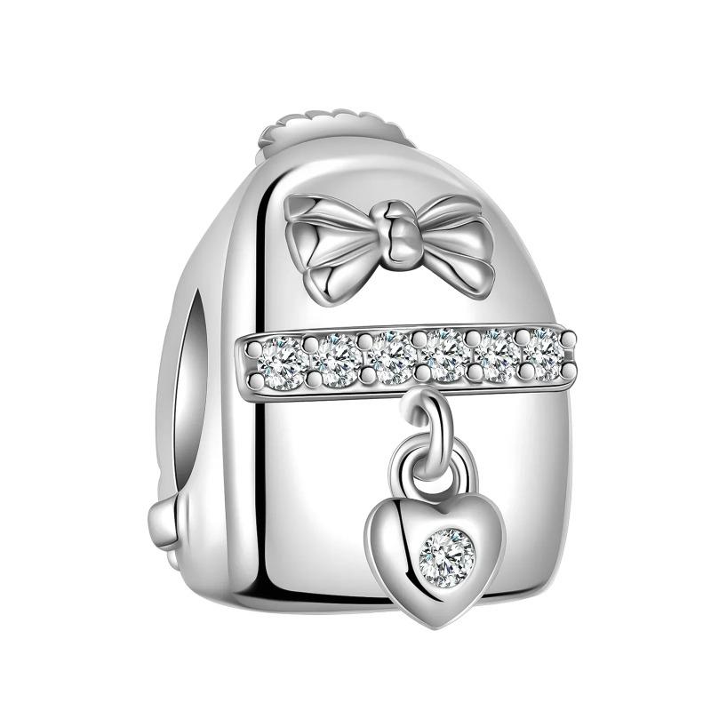 925 Silver Heart Mum Dangle Dream Catcher Charm DIY Jewelry For Women Original Bracelet Beads