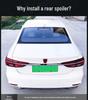 Universal Punch-Free Carbon Fiber Car Spoiler Wing