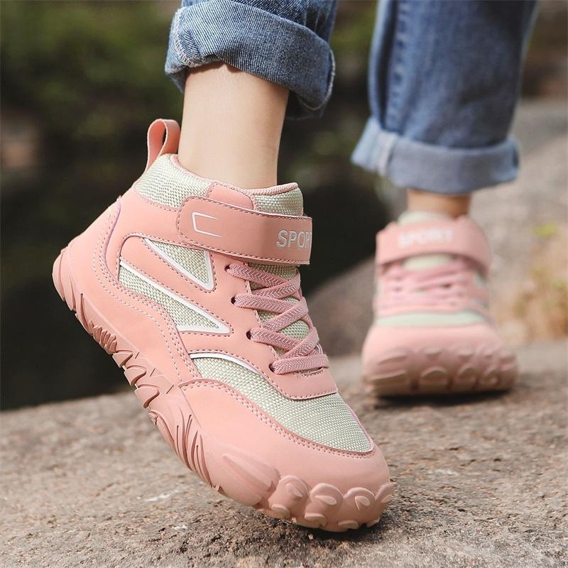 Children Hiking Shoes Outdoor Sports Kid-Parent Sneakers Waterproof Anti-Skid Casual Sneakers Boys Girls Walking Shoes
