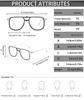 Color Photochromic Cycling Sunglasses for Men and Women, Square Frame Under Sun Shine Sand Beach Trival Fishing Hiking Running