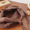 Large-capacity Brown Knitted Women's Shoulder Bag Vintage Handbag Vacation Crocheted Beach Bag Simple Shopping Bag