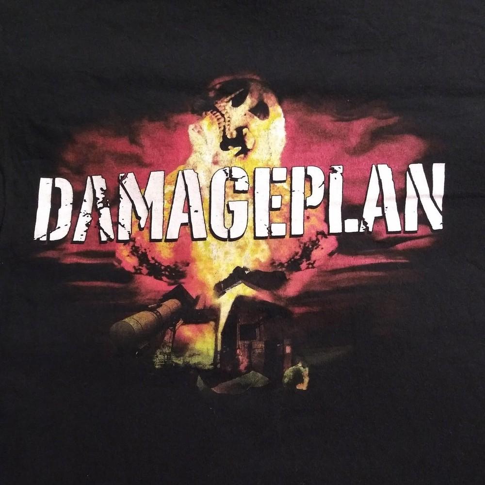 Retro Damageplan Band Black Cotton Unisex S-5XL Shirt HRN576 Unisex T-Shirt XL