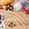 20Yard Long Elastic Polyester Button Straps Detachable Collar Button Closure For Shirt Dress Jackets Sewing Accessories