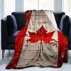 Coperta con Foglia d'Acero Rossa del Canada Adatta per Divani, Letti, Uffici e Campeggio - Regalo Perfetto per Halloween Natale