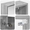 Bathroom Cabinet Set 3 Pcs 126 X 16 X 62.5 Cm Engineered Wood