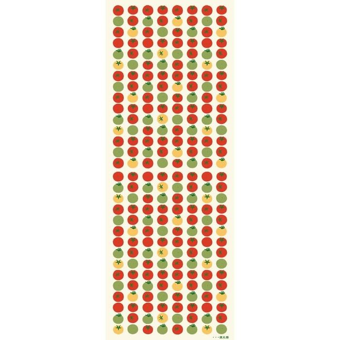 Hamawen Sample Tenugui Irodori Tomato Off White 34cm x 90cm