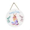 Easter Bunny Wooden Hanging Sign - Charming Front Door Decoration