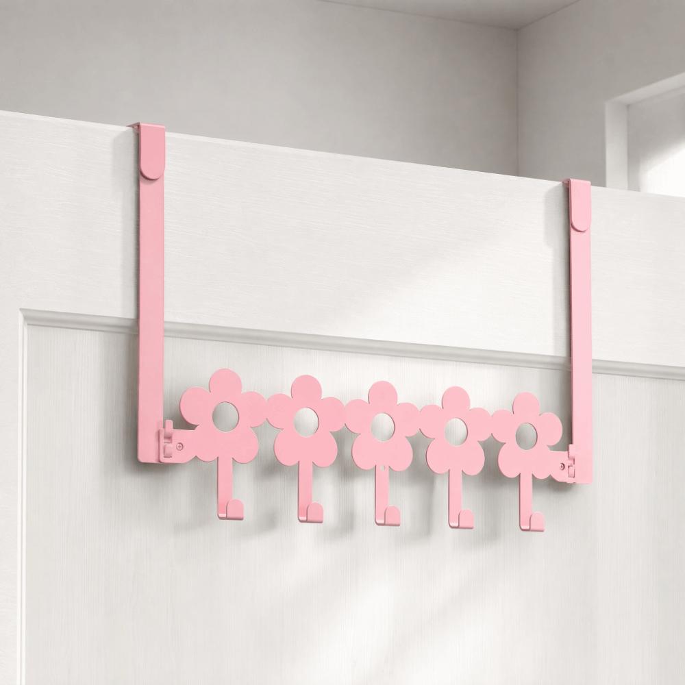Herzförmige Über-die-Tür-Haken Abnehmbare Haken Kleiderbügel Türhalter Organizer Schlafzimmer