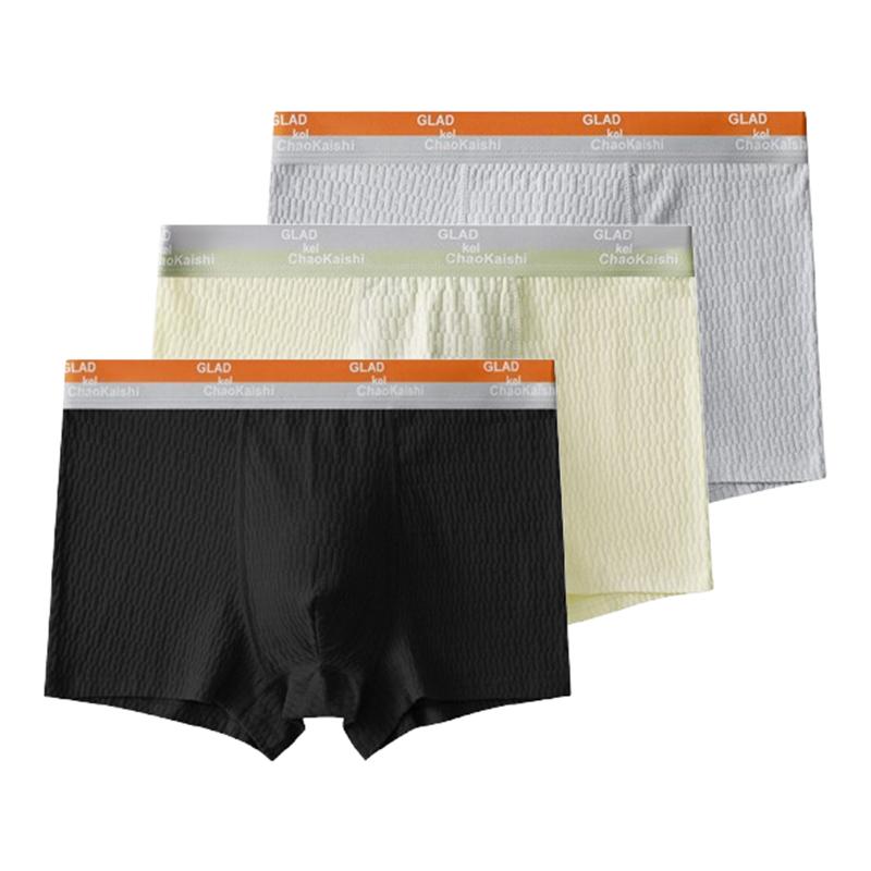 3 Pezzi Biancheria Intima da Uomo Boxer da Uomo Traspirante U Convesso Mutande Comode Mutande L XL XXL 3XL 4XL