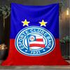 1 Stück Esporte Clube Bahia Sportverein Emblem Aufgedruckte Weiche Flanelldecke Überwurf für Schlafzimmer Wohnzimmer Sofa Camping Fan Geschenke Weihnachtsgeschenke