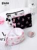 Large Cute Bow Makeup Bag - Portable Toiletry & Cosmetic Storage Clutch