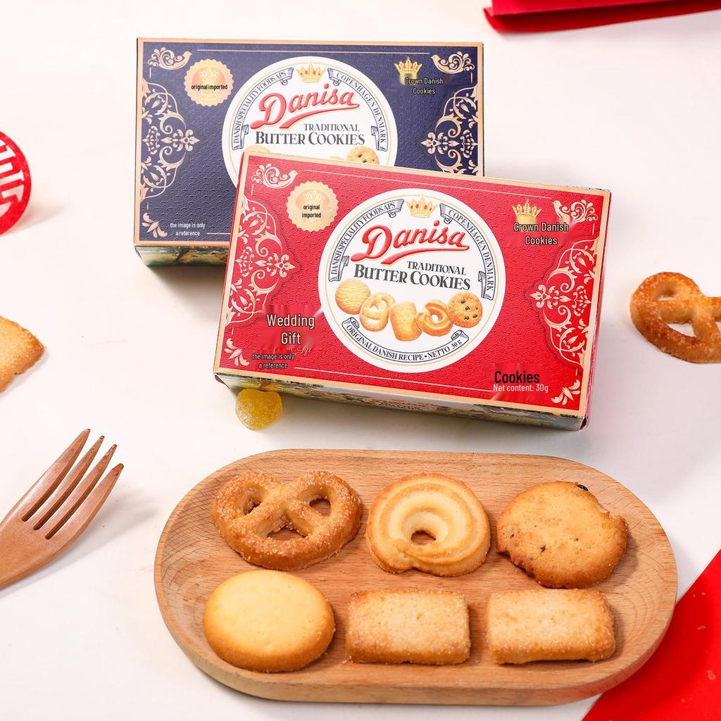 Danisa Crown Danish Butter Cookies - Imported Butter Flavor, Perfect for Casual Snacks, Weddings, and Souvenirs