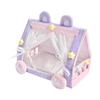 Doll Tent Bed Dollhouse Accessories Miniature Princess Furniture for Living Room Home