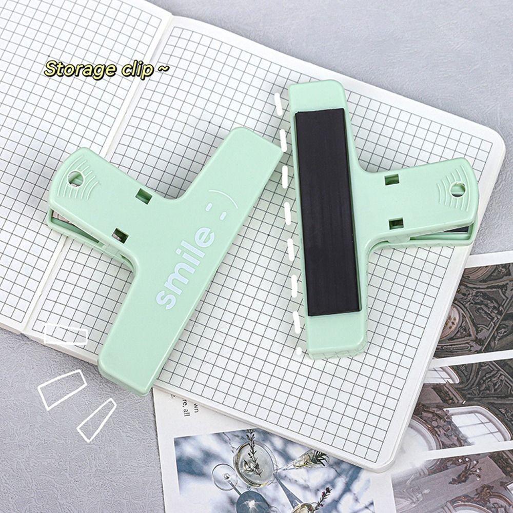 Plastic Receipt Storage Folder Stationery Securing Clip New Magnetic Clip