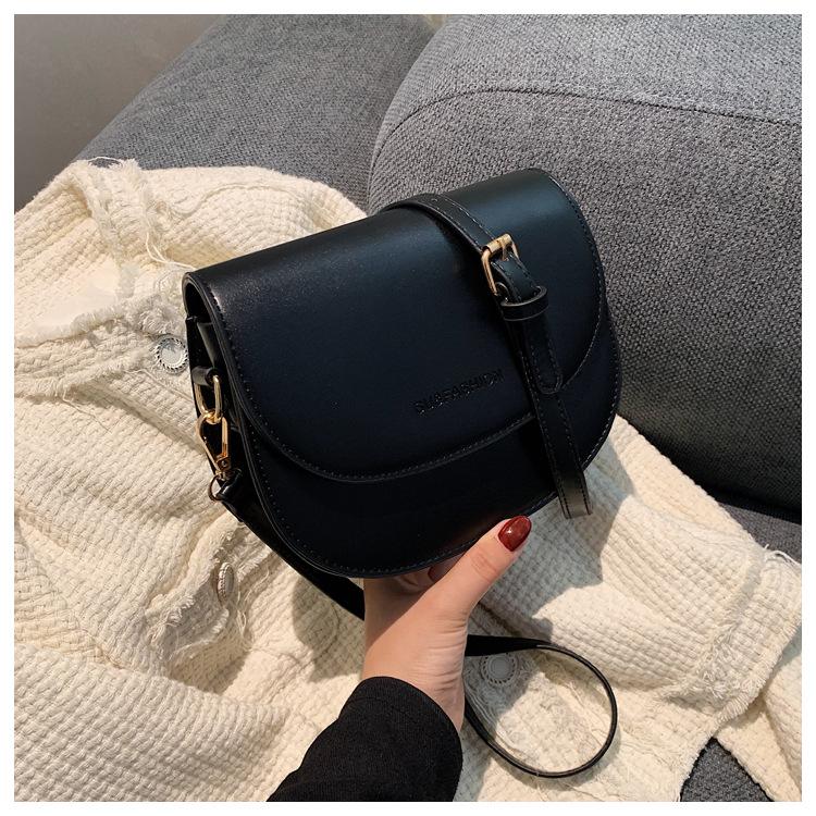 

Manufacturer retro small bag women s 2025 new fashion crossbody bag summer foreign style shoulder bag saddle bag чёрный