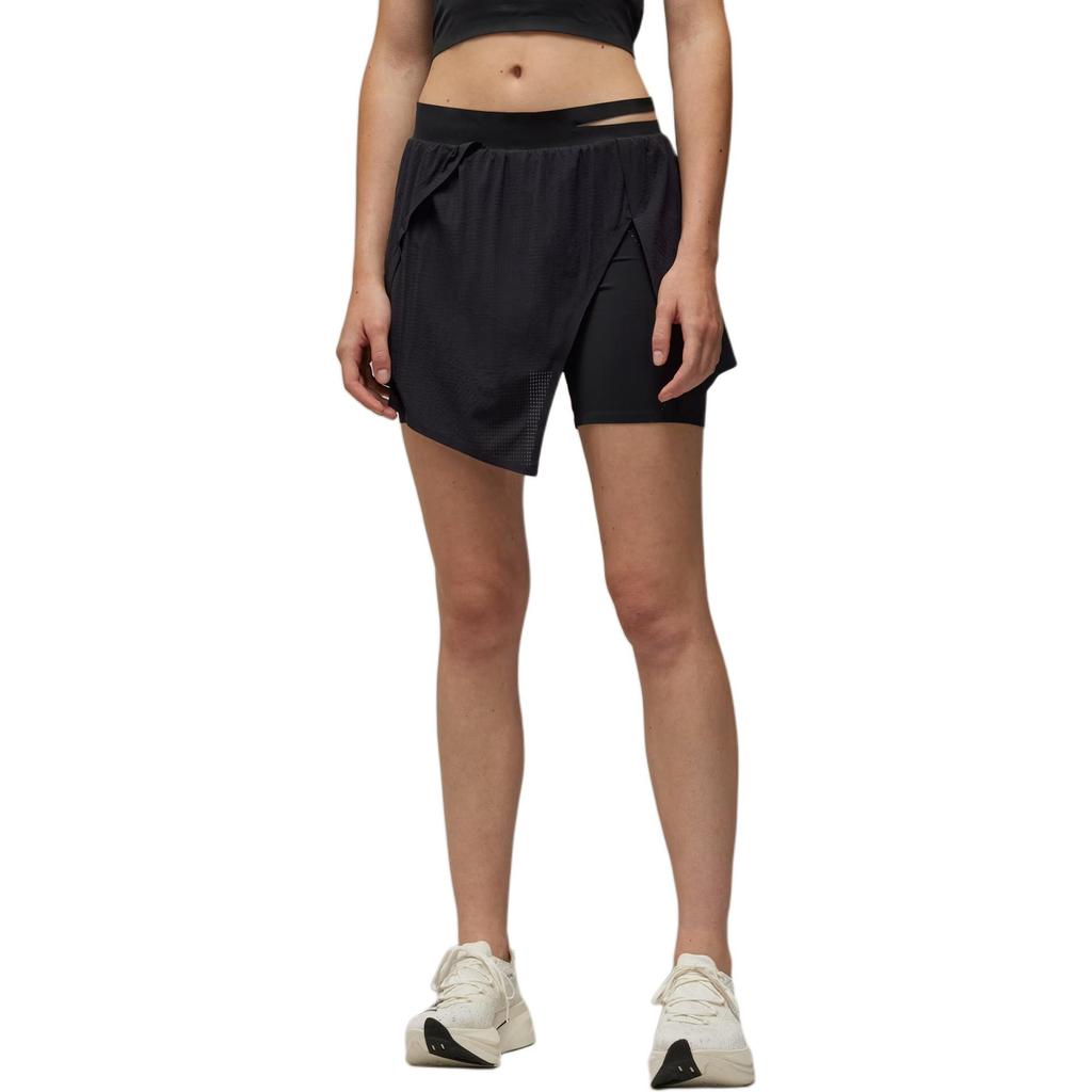 Y-3 Solid Color Elastic Waist Five-Point Casual Shorts Women Shorts Black IR6253