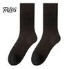 Insulated Boot Socks for Winter Thickened Plush Men, Thermal Fleece Lined Crew Socks, Soft Warm Outdoor Sports Hosiery Mid-calf Elastic Cozy