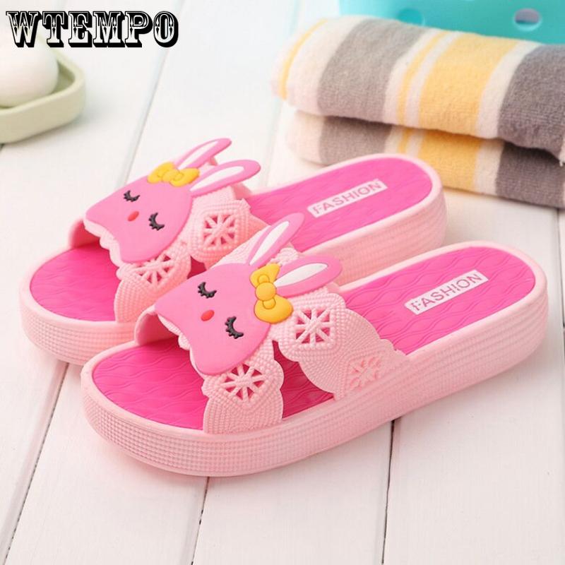 Unisex Slippers Women's Cute Slippers Summer New Cartoon Upper Home Bathroom Outdoor Slippers Non-slip Soft Bottom Thick Bottom Shoes