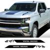 Pickup Hood Side Stickers For Chevrolet Silverado Trail Boss Graphics Truck Vinyl Covers Mountain Decor Decal Auto Accessories